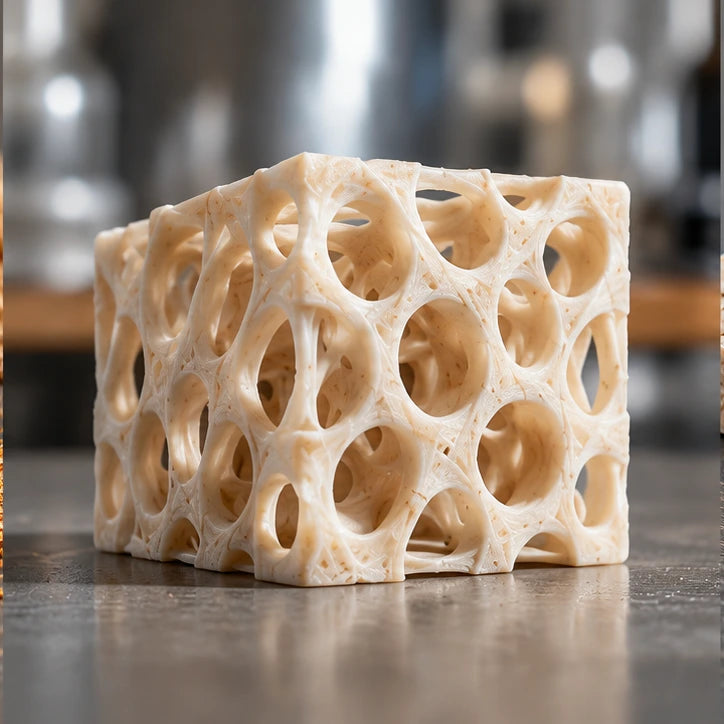 Illustrative porous prototype showing a possible additive manufacturing application
