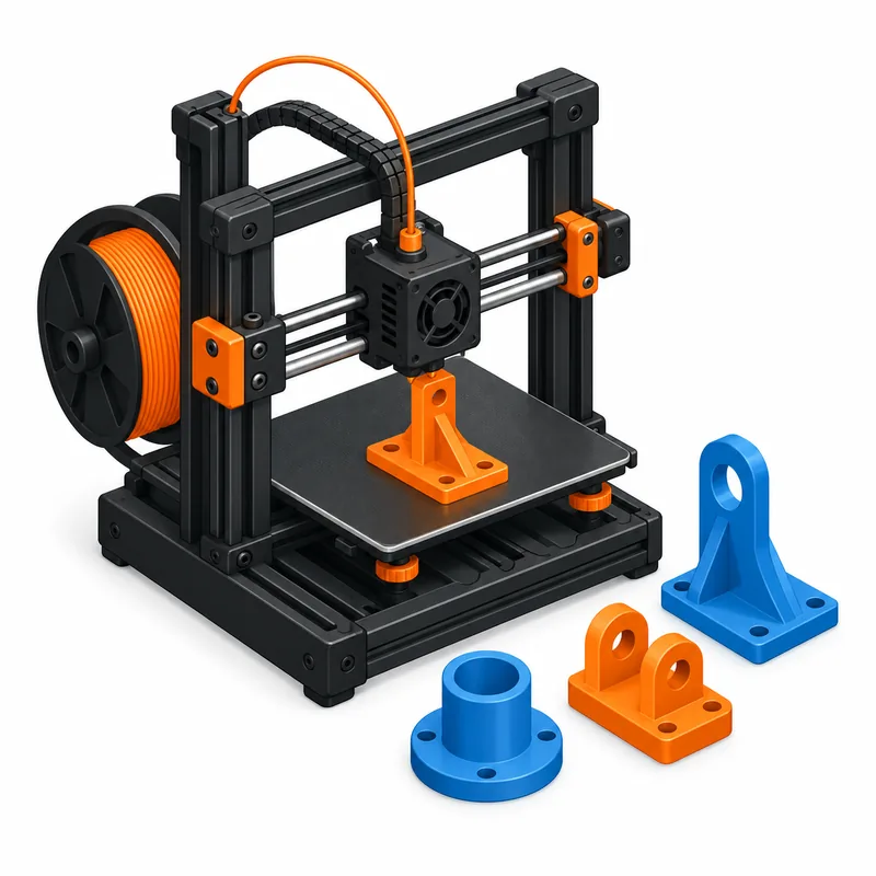 3D printer with small batch parts